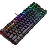 87-Key RGB Gaming Mechanical Keyboard with Blue Axis Full-Key Non-Glass Free Type-C Interface Plug and Play New Features