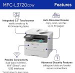 MFC-L3720CDW Wireless Color Laser Printer with Scanner - Image 2